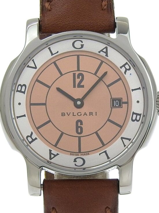 BVLGARI Solo tempo Watches ST29SL bronzeDial Stainless Steel/leather Quart... main image 9